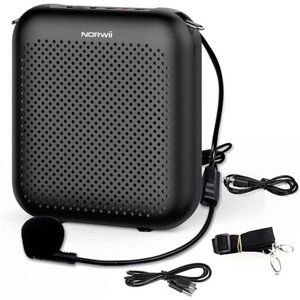 Portable Rechargeable Mini Voice Amplifier with Wired Microphone Headset